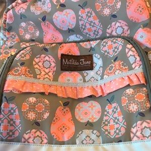 Matilda Jane Gray and Pink Patterned Backpack